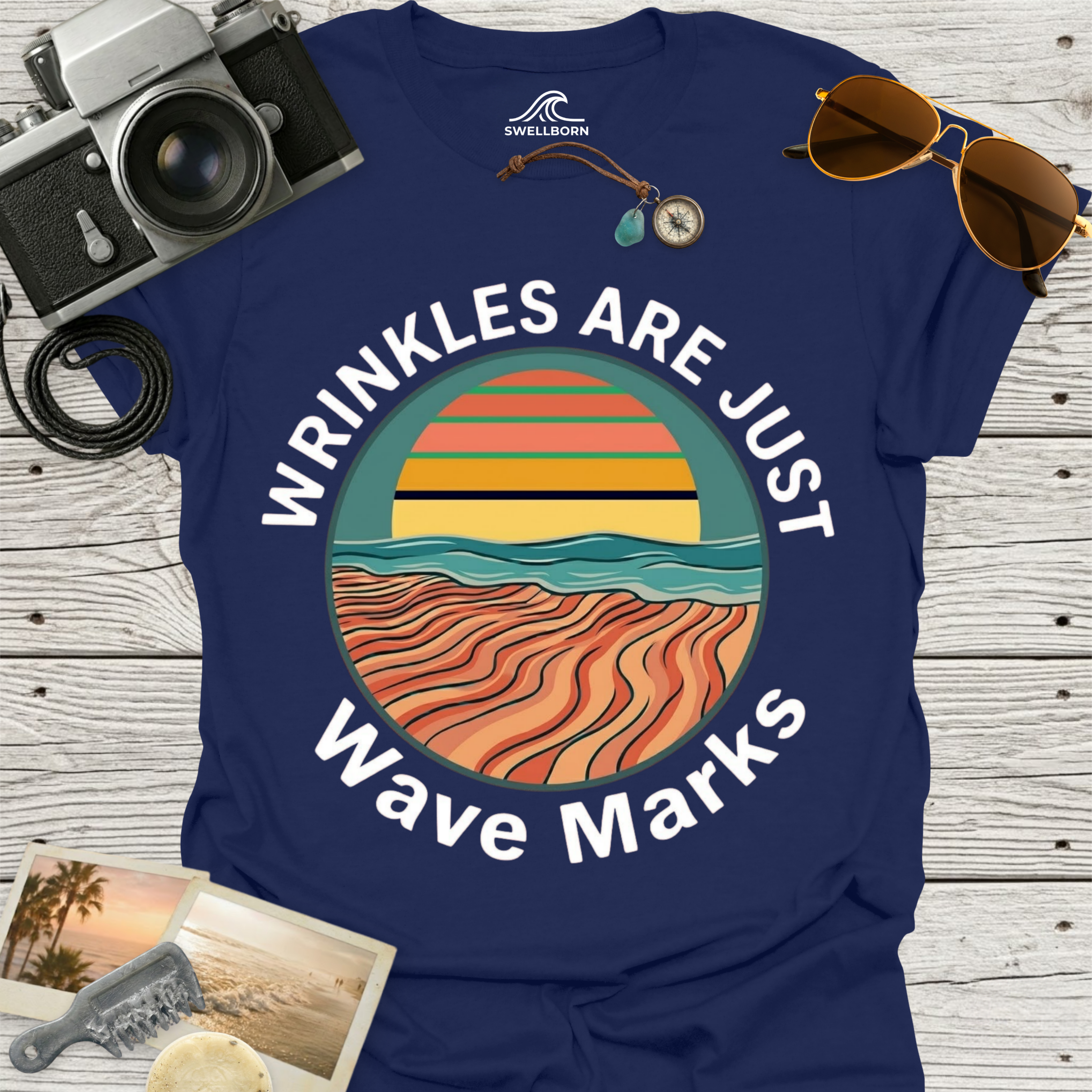 Wrinkles Are Just Wave Marks T-Shirt