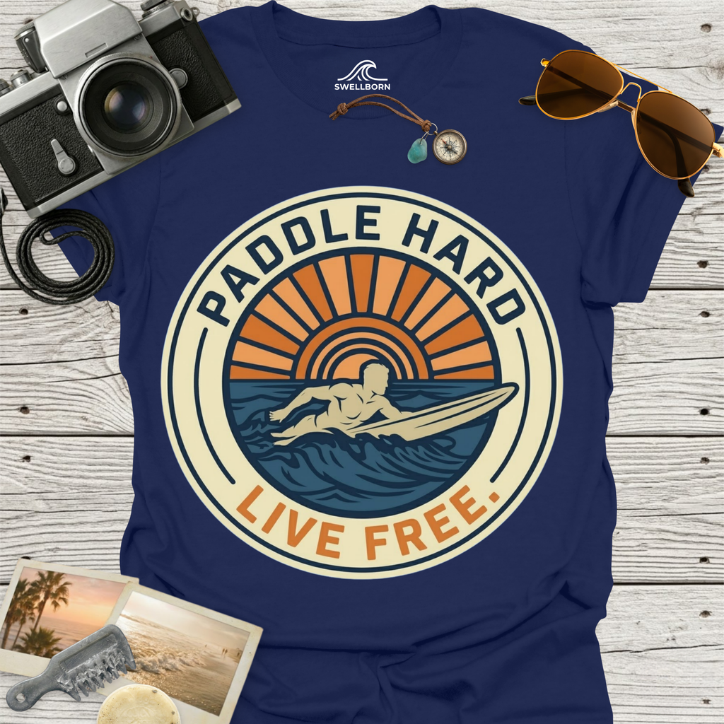 Paddle Hard Live Free T-Shirt