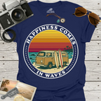 Happiness Comes In Waves T-Shirt