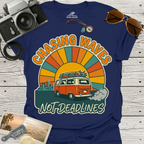 Chasing Waves Not Deadlines T-Shirt