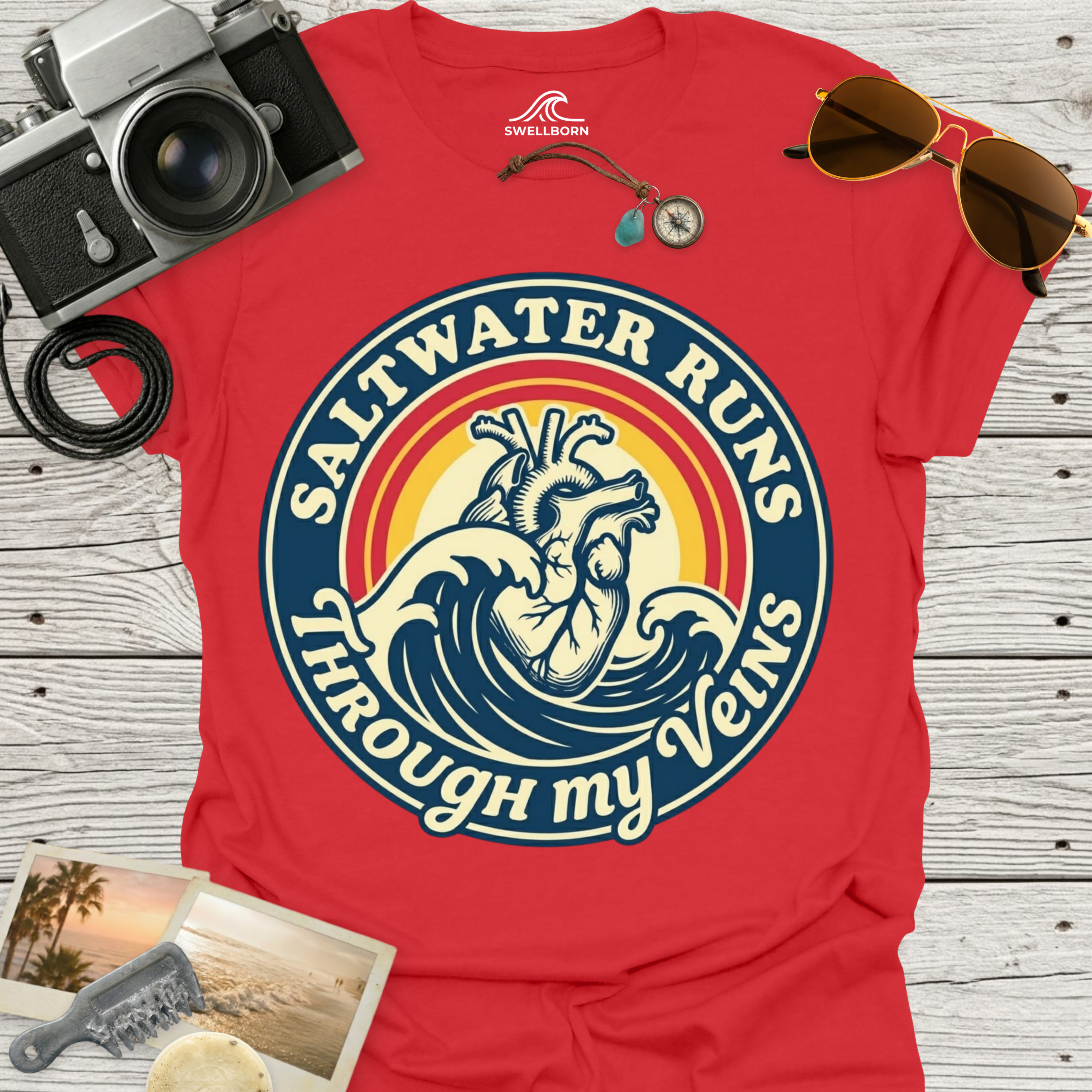 Saltwater Runs Through My Veins T-Shirt