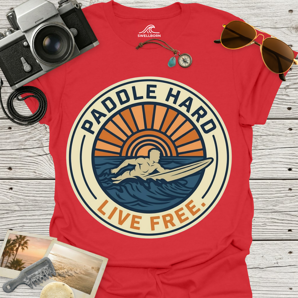 Paddle Hard Live Free T-Shirt
