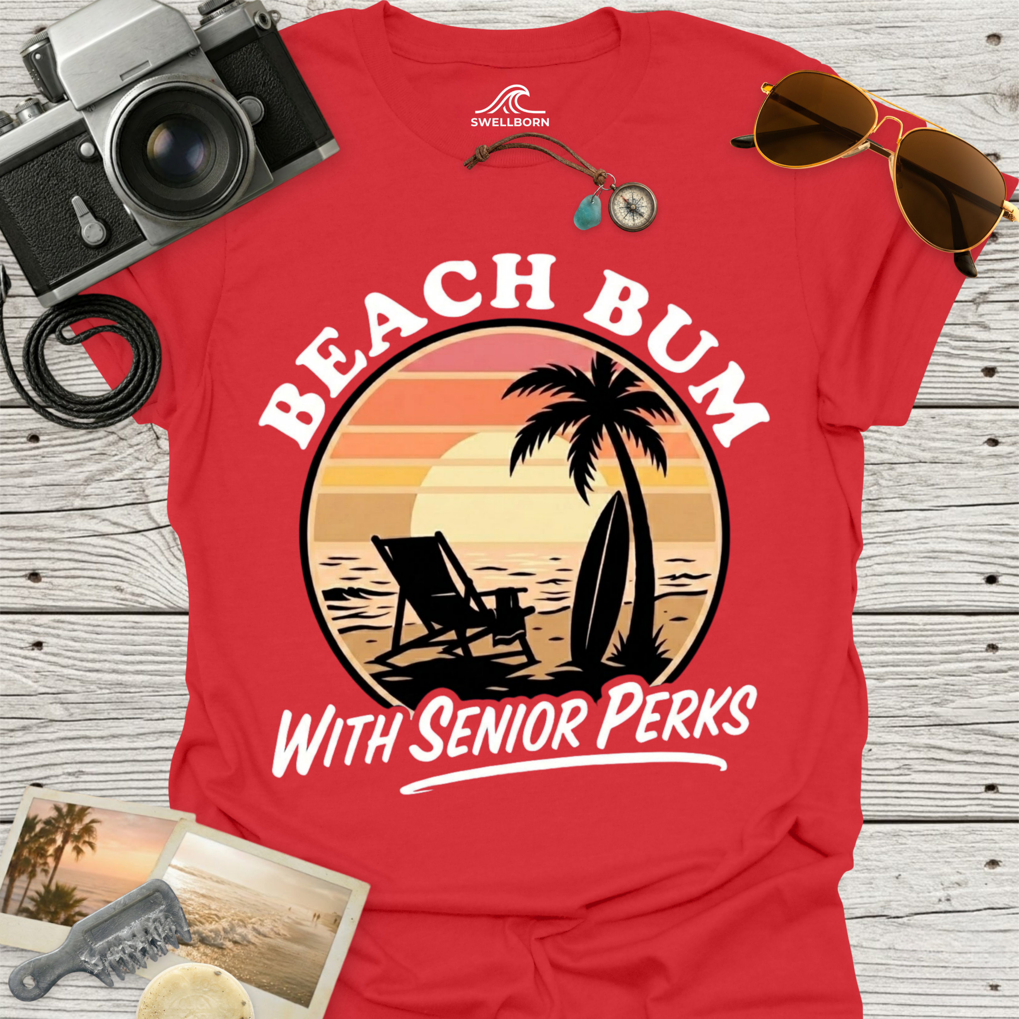 Beach Bum With Senior Perks T-Shirt