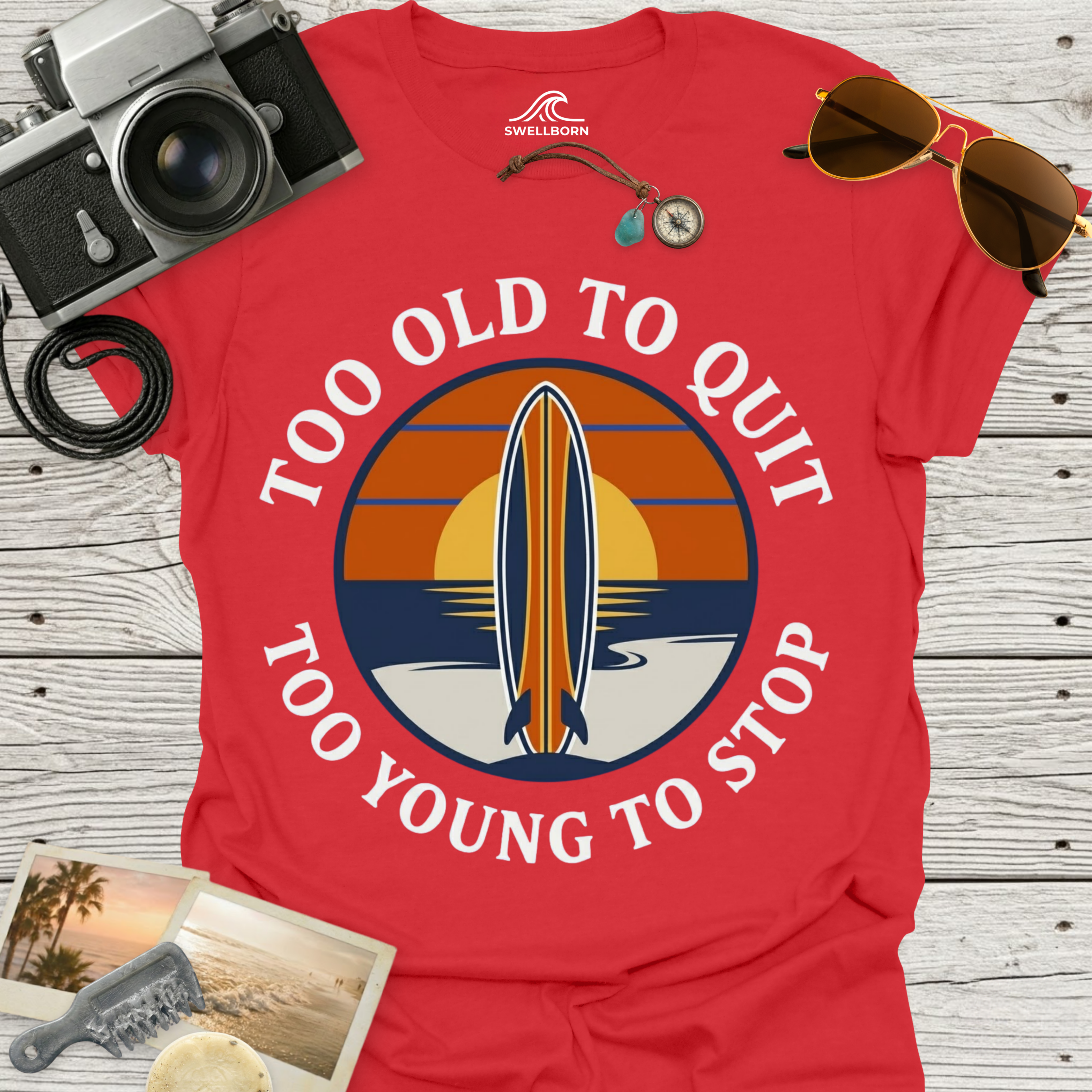 Too Old To Quit Too Young To Stop T-Shirt