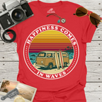 Happiness Comes In Waves T-Shirt