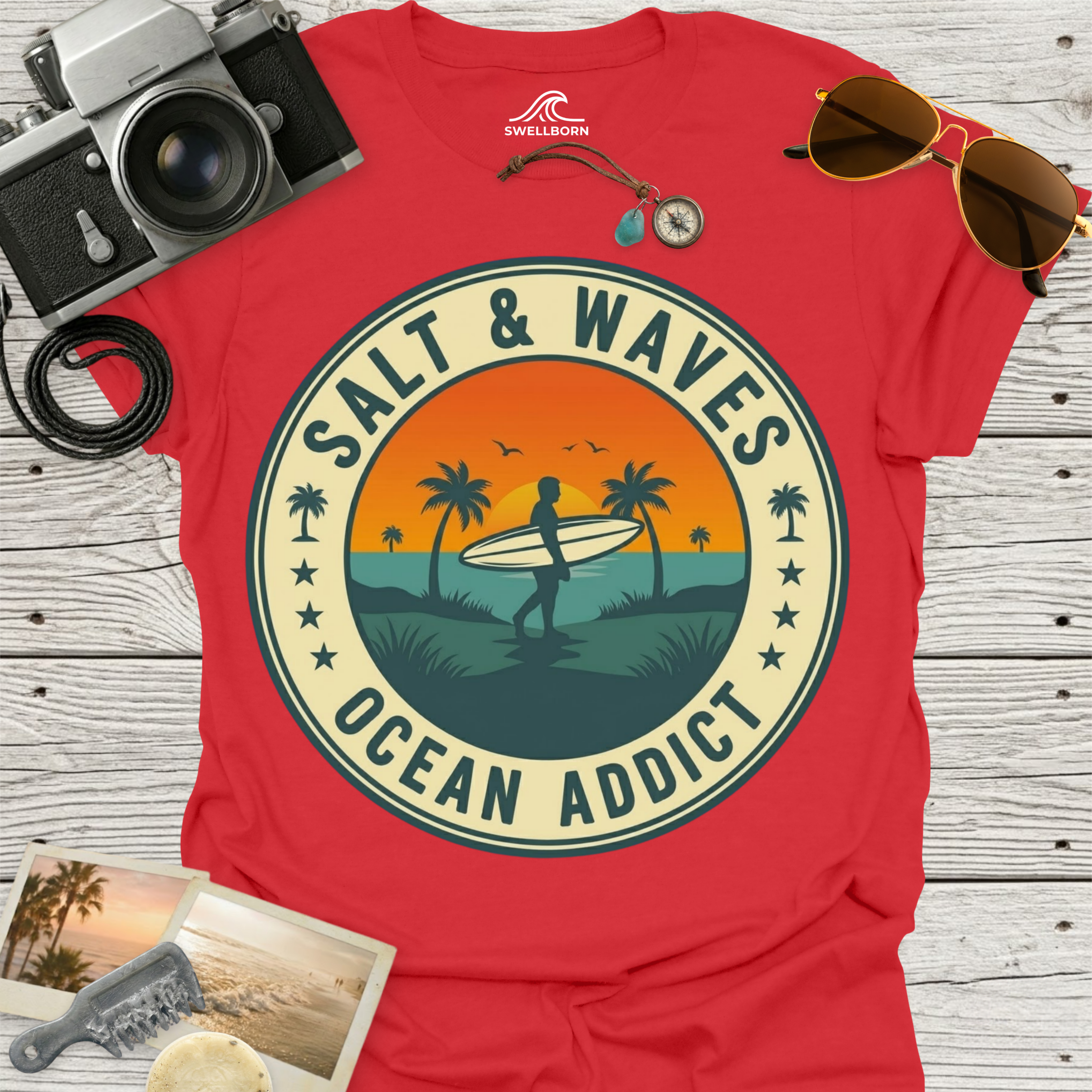 Salt & Waves Ocean Addict T-Shirt