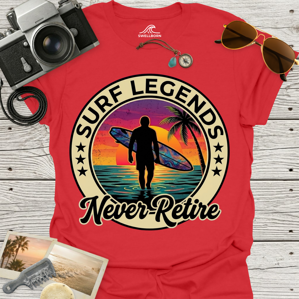 Surf Legends Never Retire T-Shirt