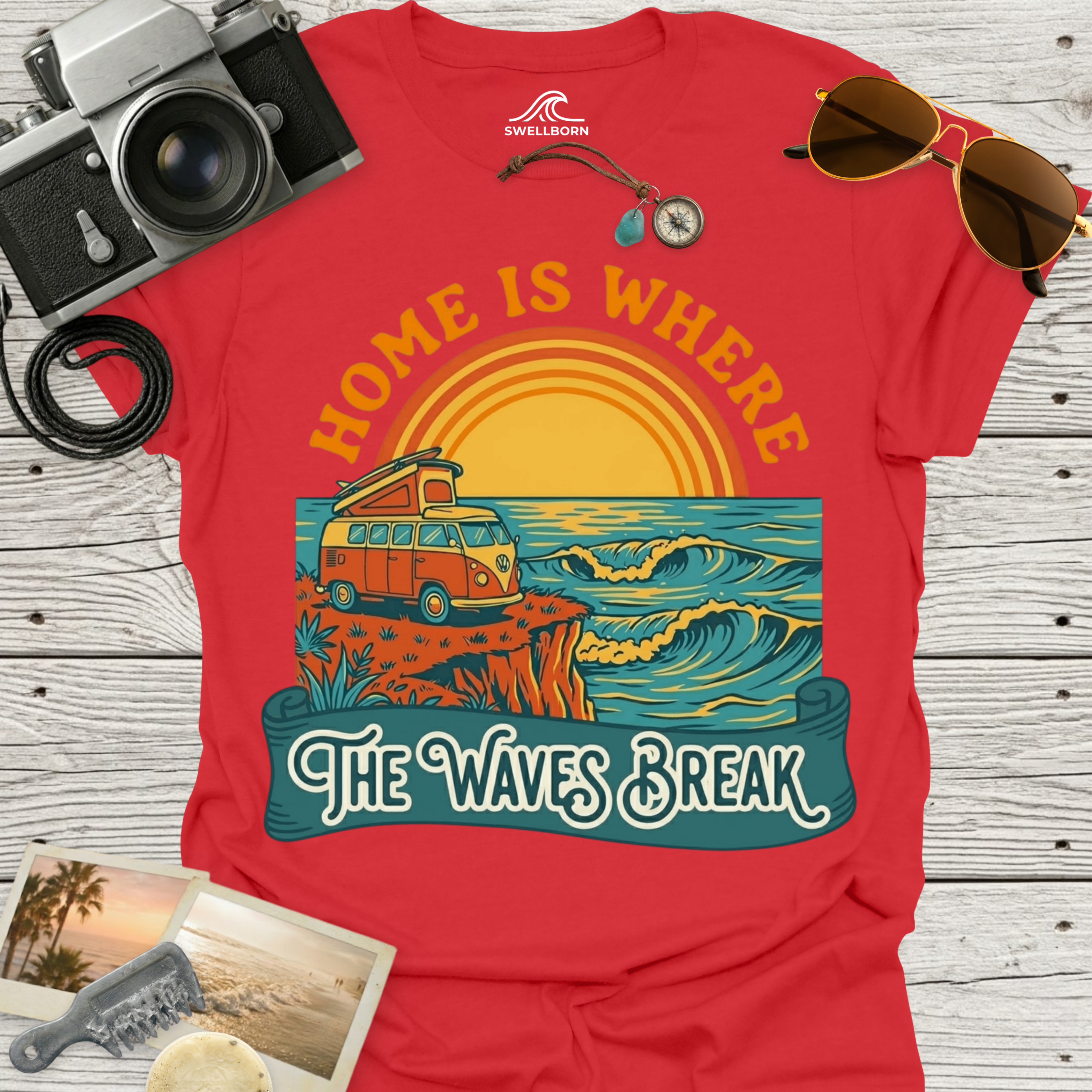 Home Is Where The Waves Break T-Shirt