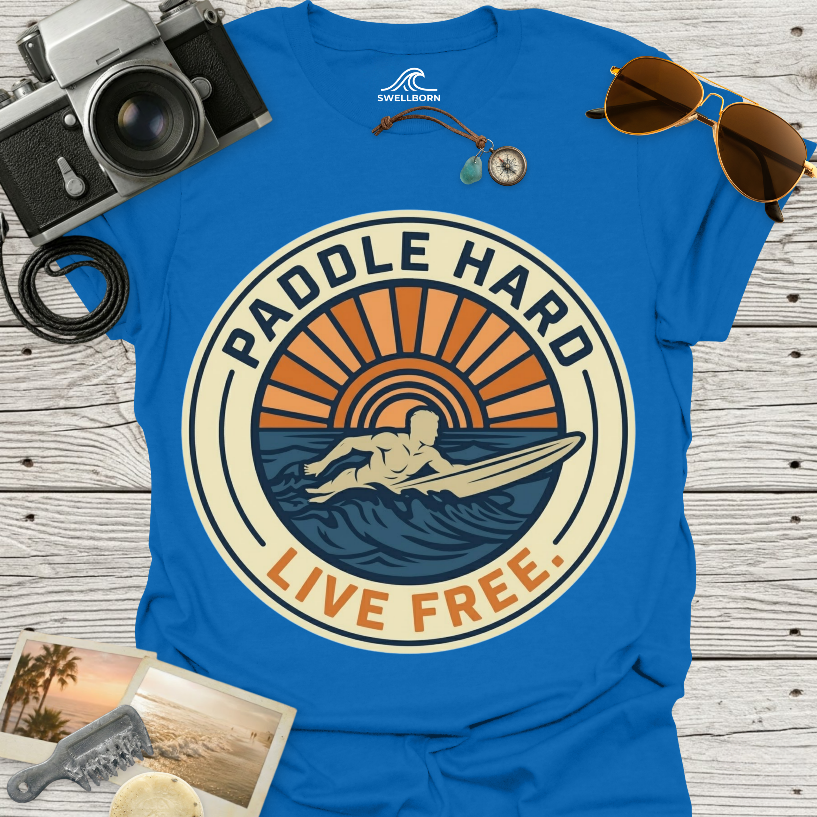Paddle Hard Live Free T-Shirt