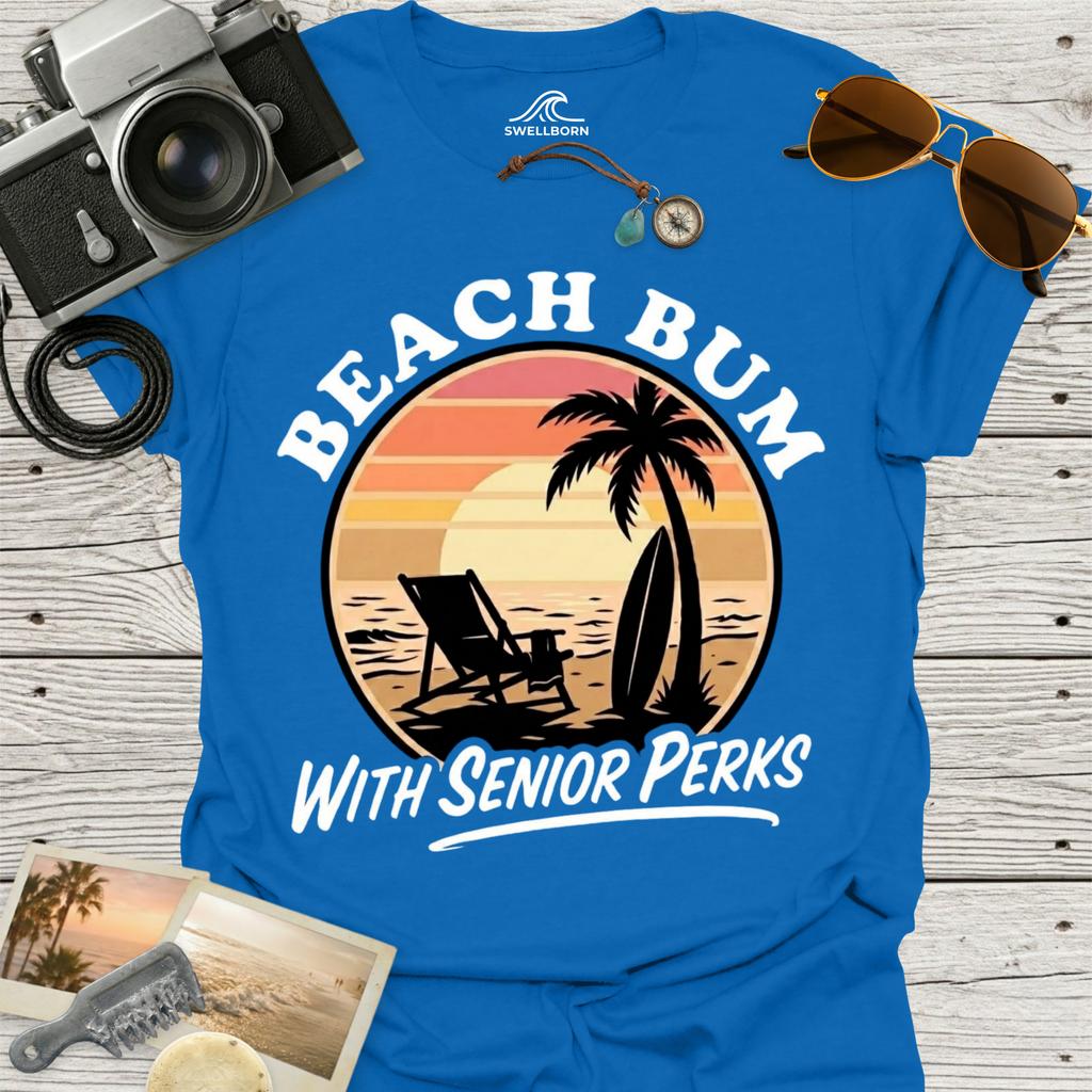 Beach Bum With Senior Perks T-Shirt