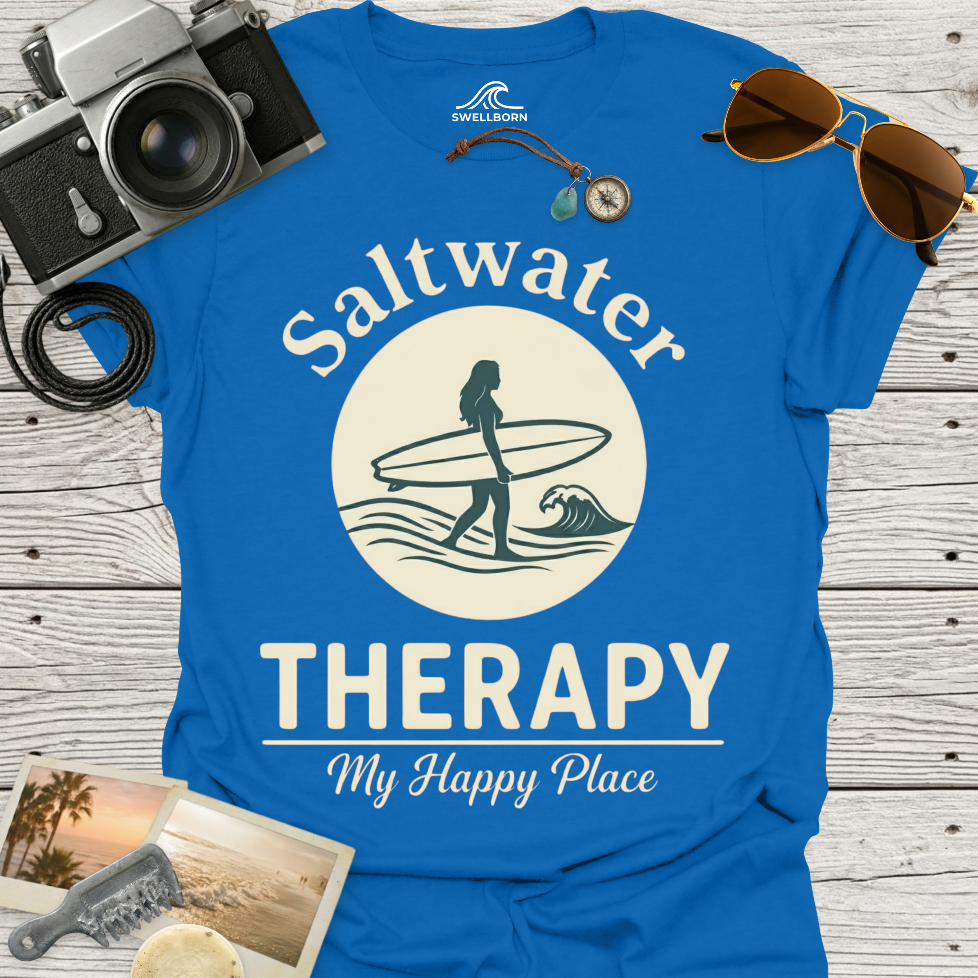 Saltwater Therapy My Happy Place T-Shirt