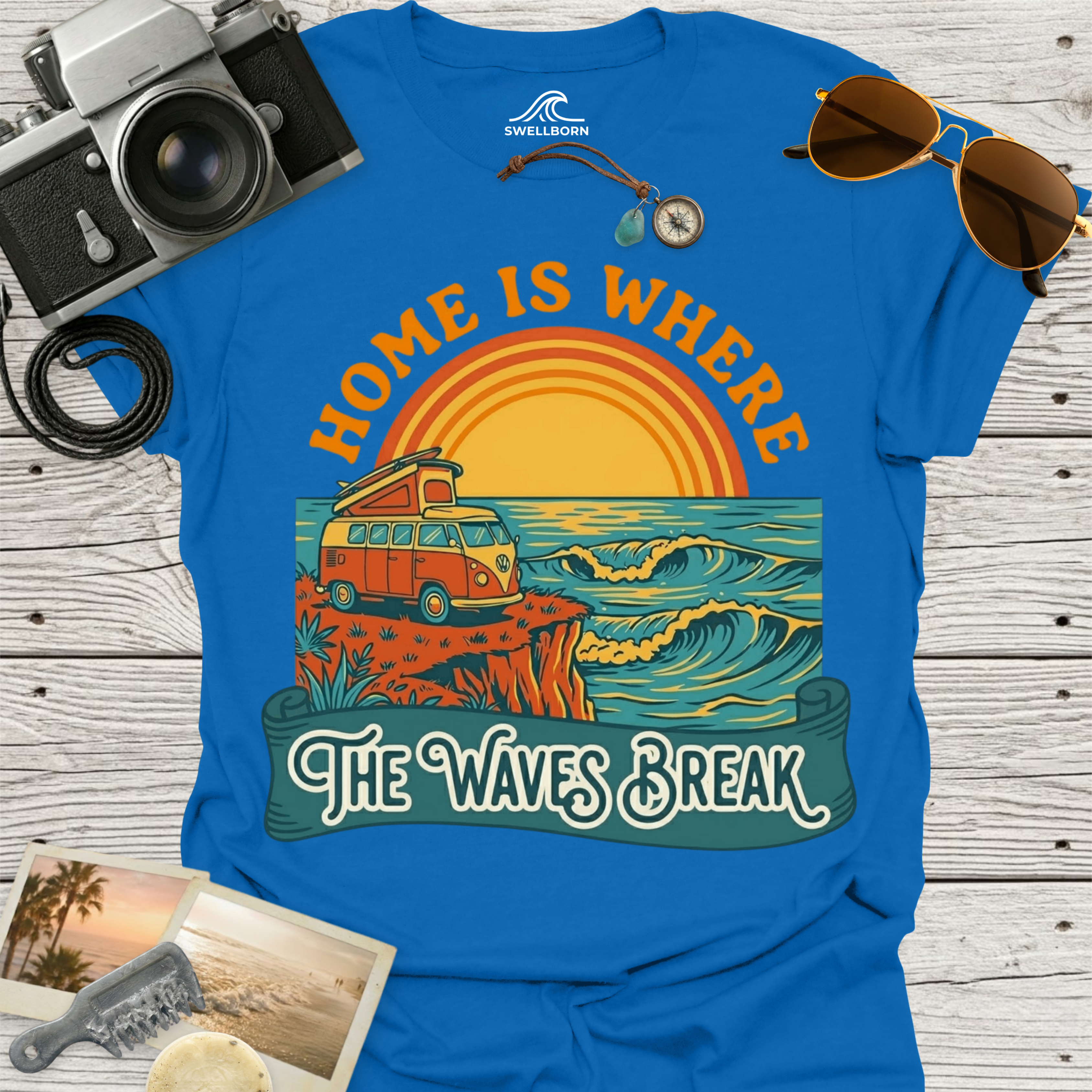 Home Is Where The Waves Break T-Shirt