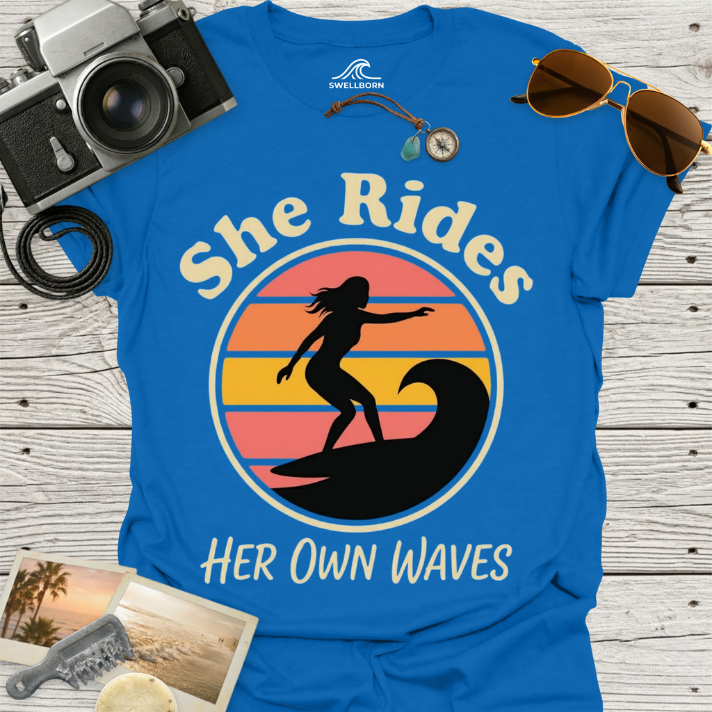 She Rides Her Own Waves T-Shirt
