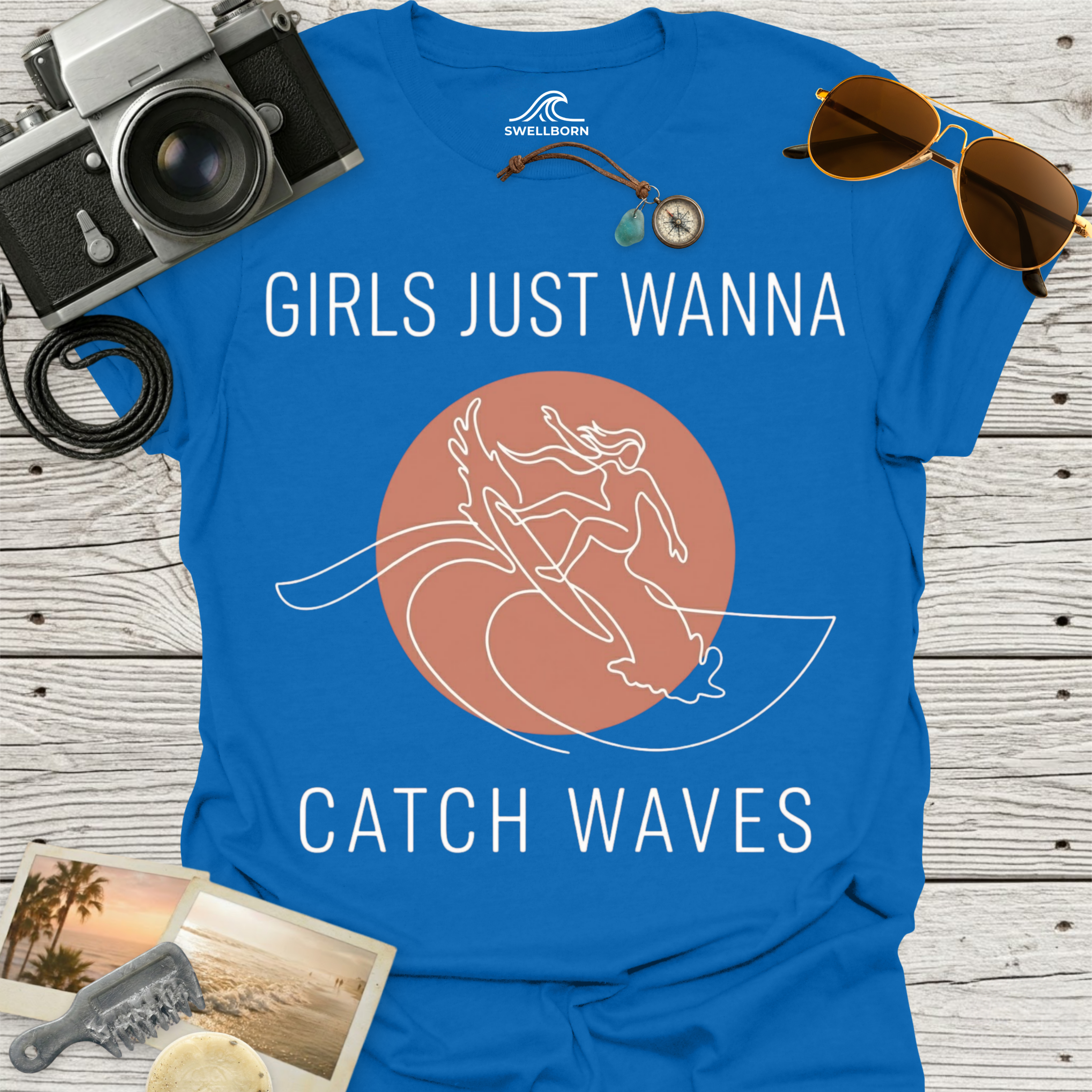Girls Just Wanna Catch Waves T-Shirt