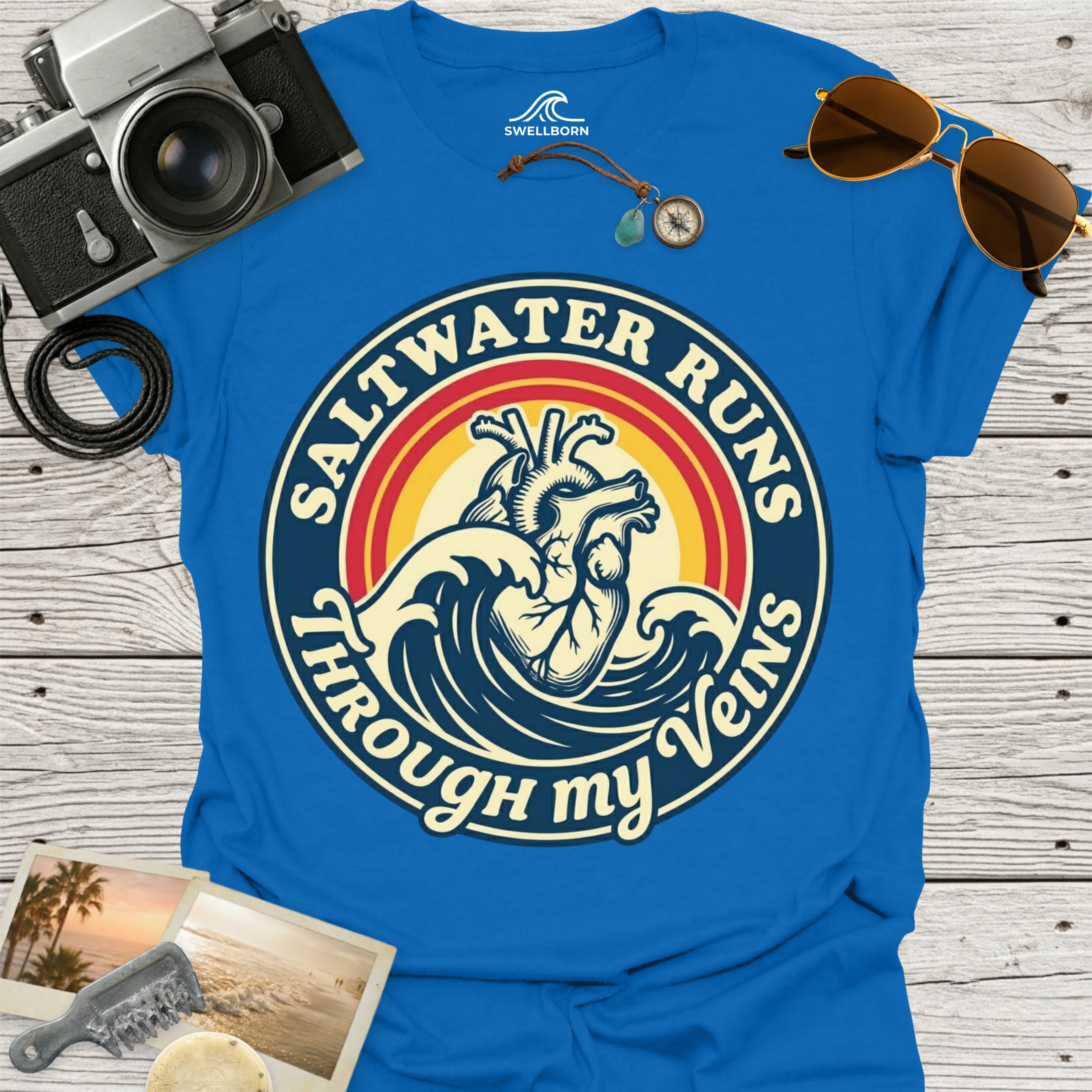 Saltwater Runs Through My Veins T-Shirt