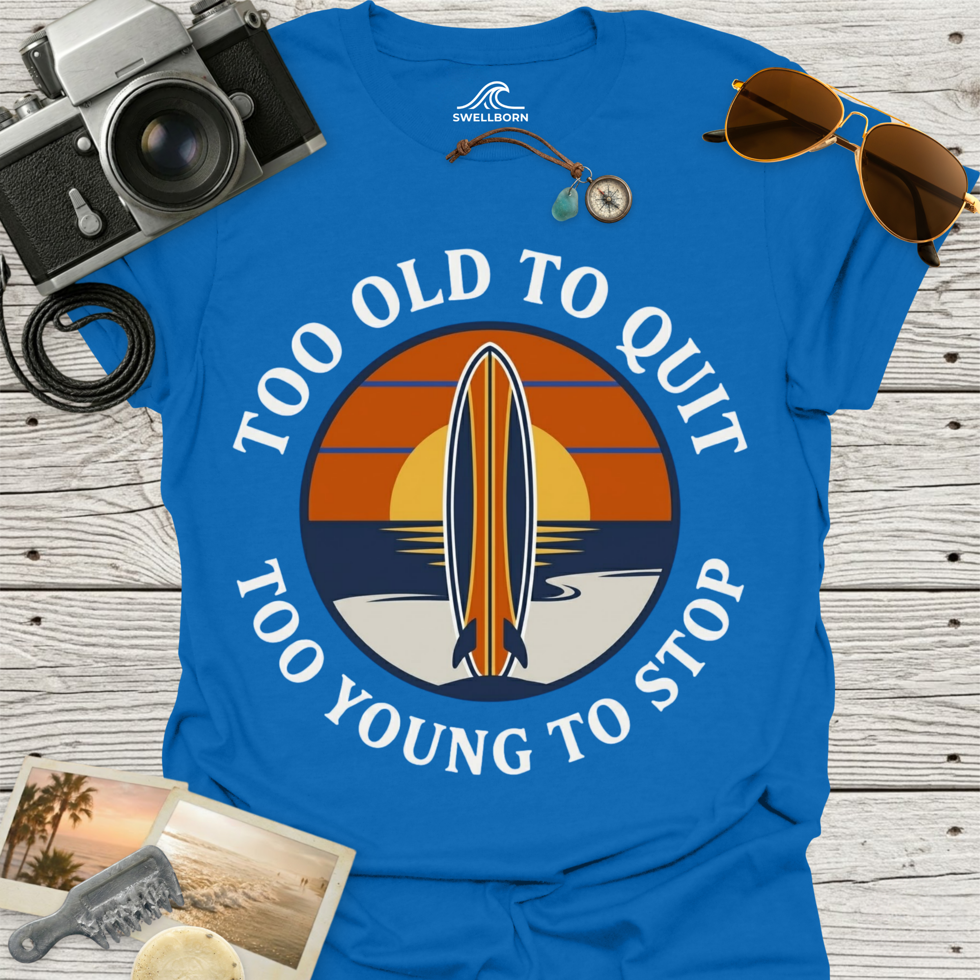 Too Old To Quit Too Young To Stop T-Shirt
