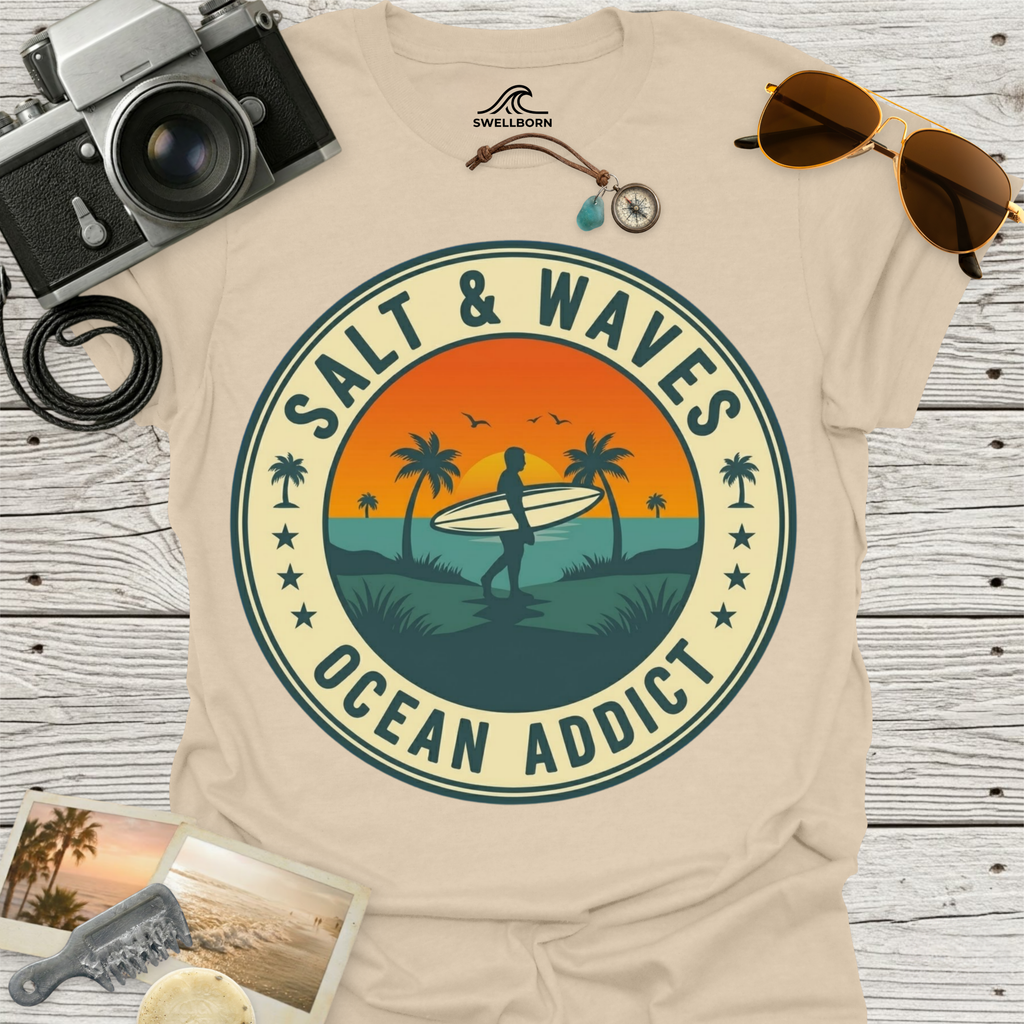 Salt & Waves Ocean Addict T-Shirt