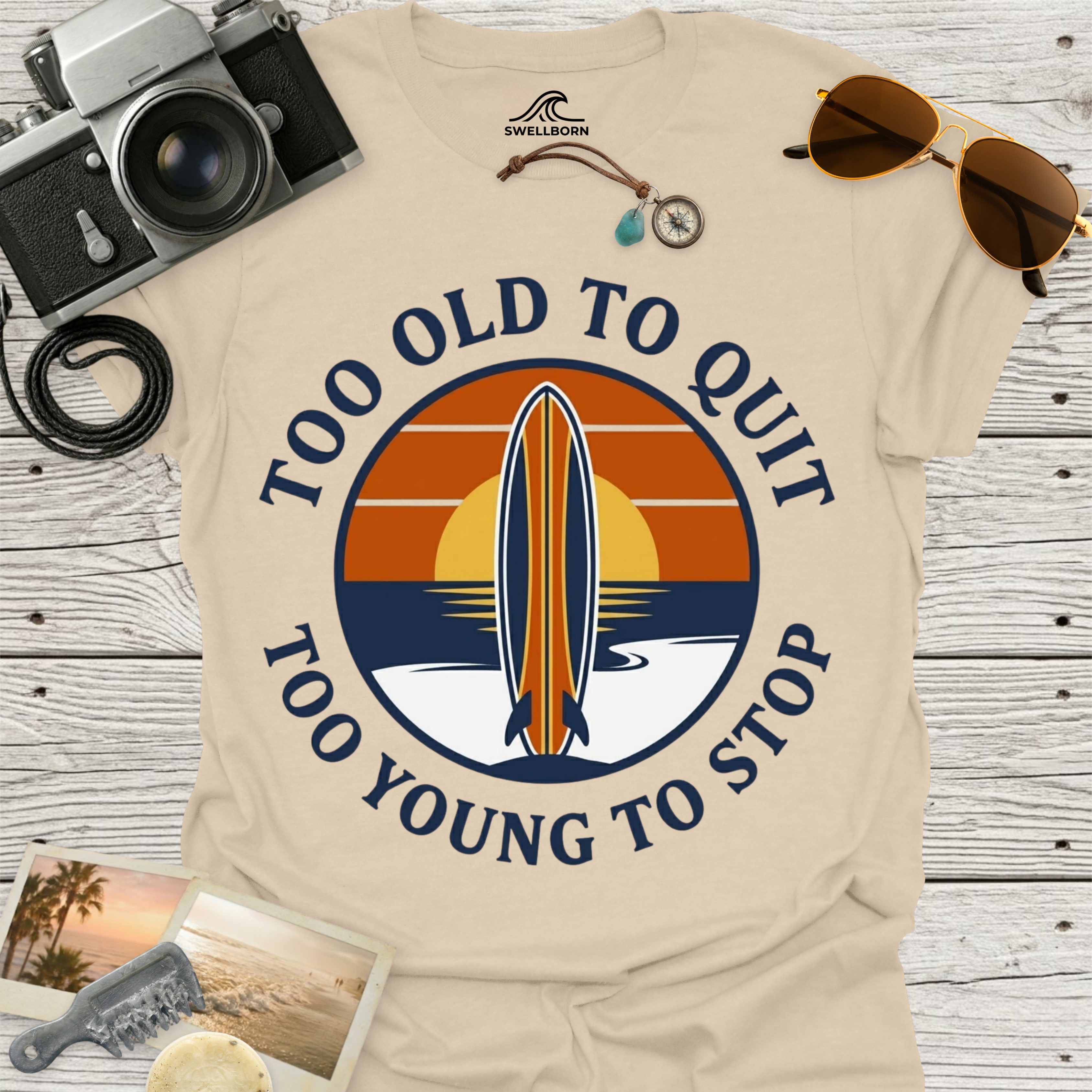 Too Old To Quit Too Young To Stop T-Shirt