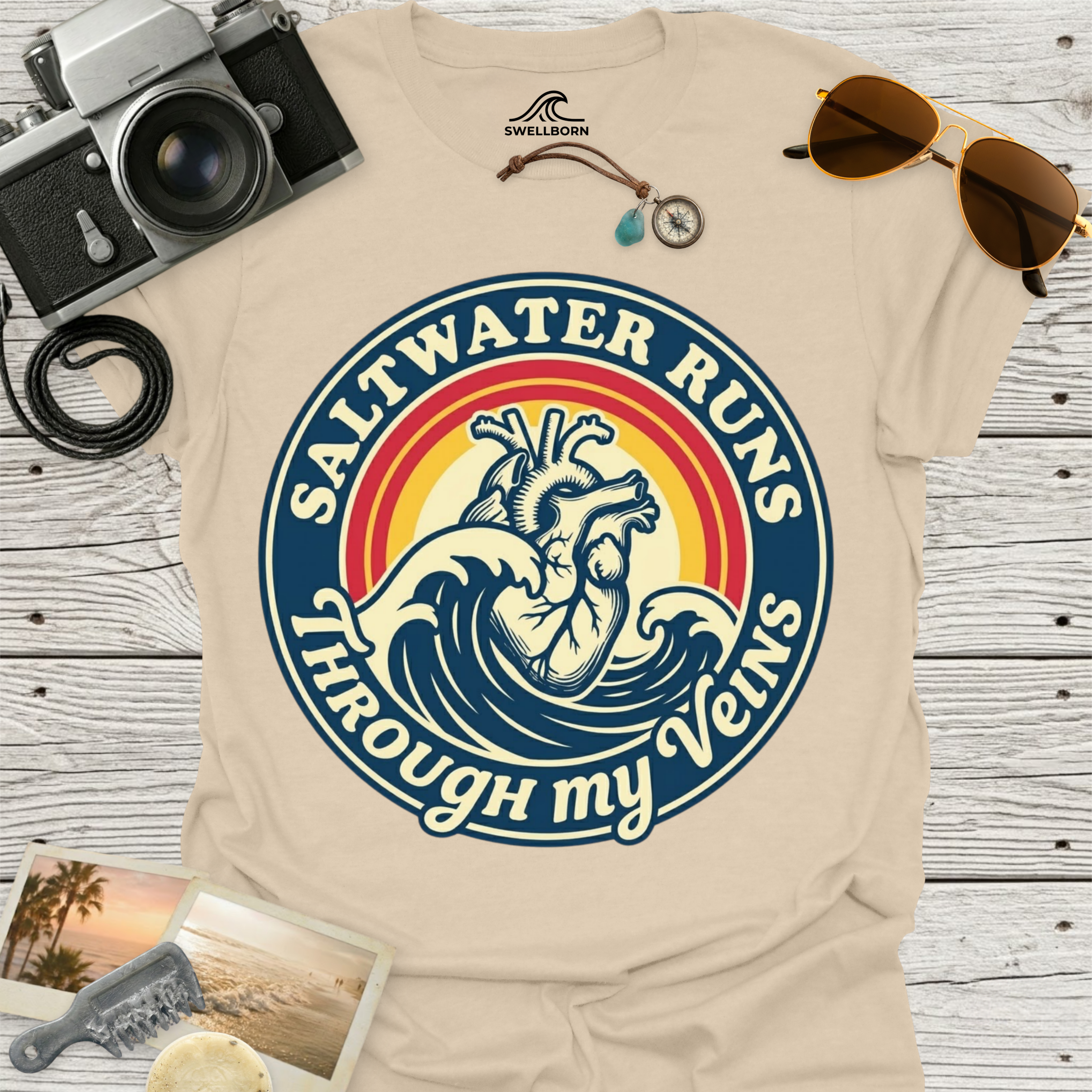 Saltwater Runs Through My Veins T-Shirt