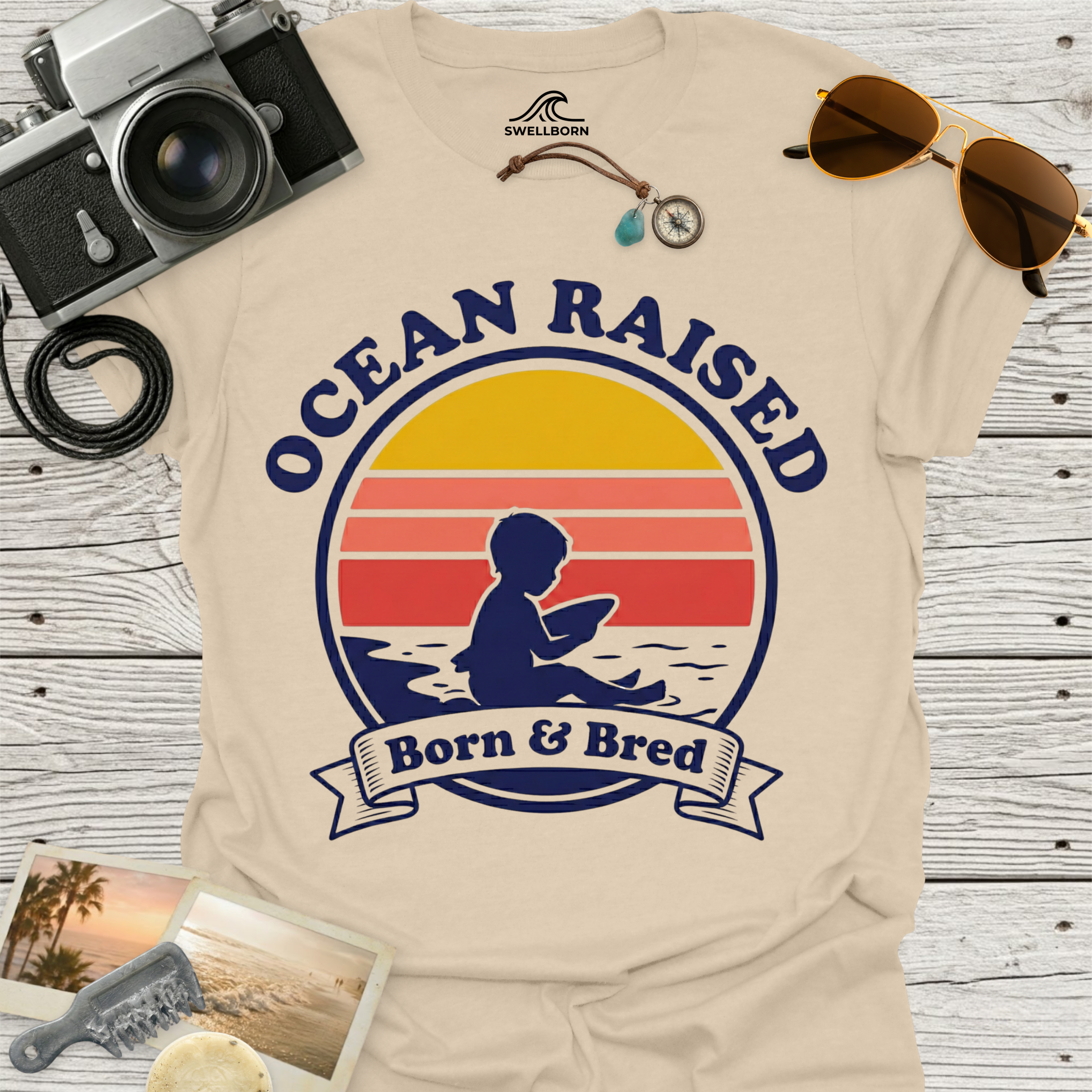 Ocean Raised | Born &  Bred T-Shirt