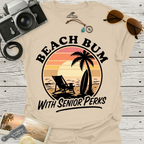 Beach Bum With Senior Perks T-Shirt