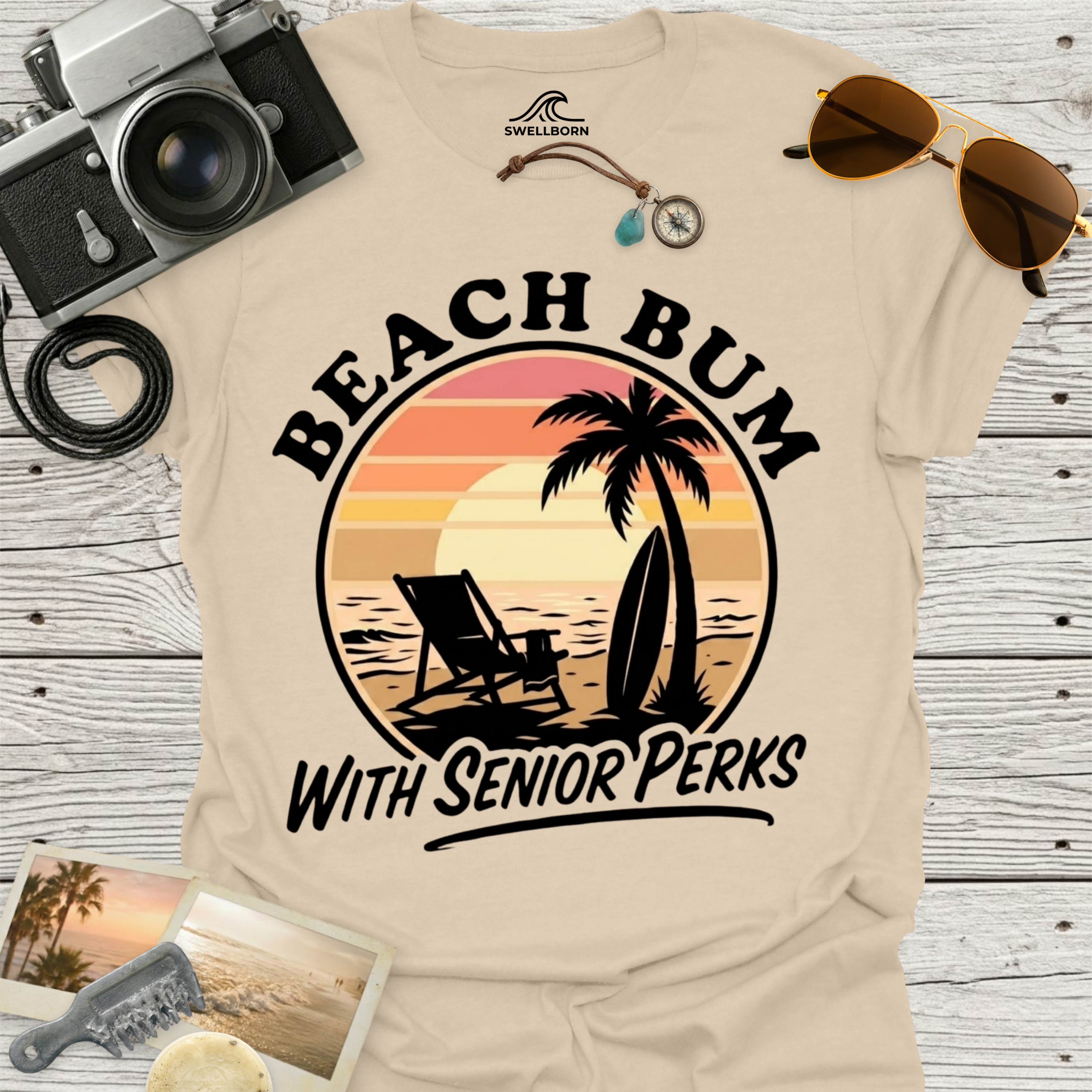 Beach Bum With Senior Perks T-Shirt