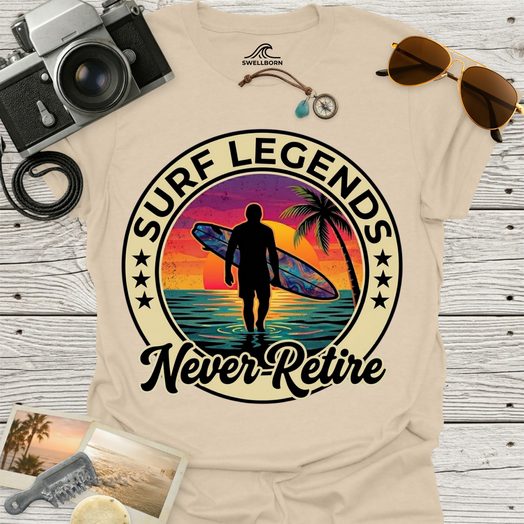 Surf Legends Never Retire T-Shirt