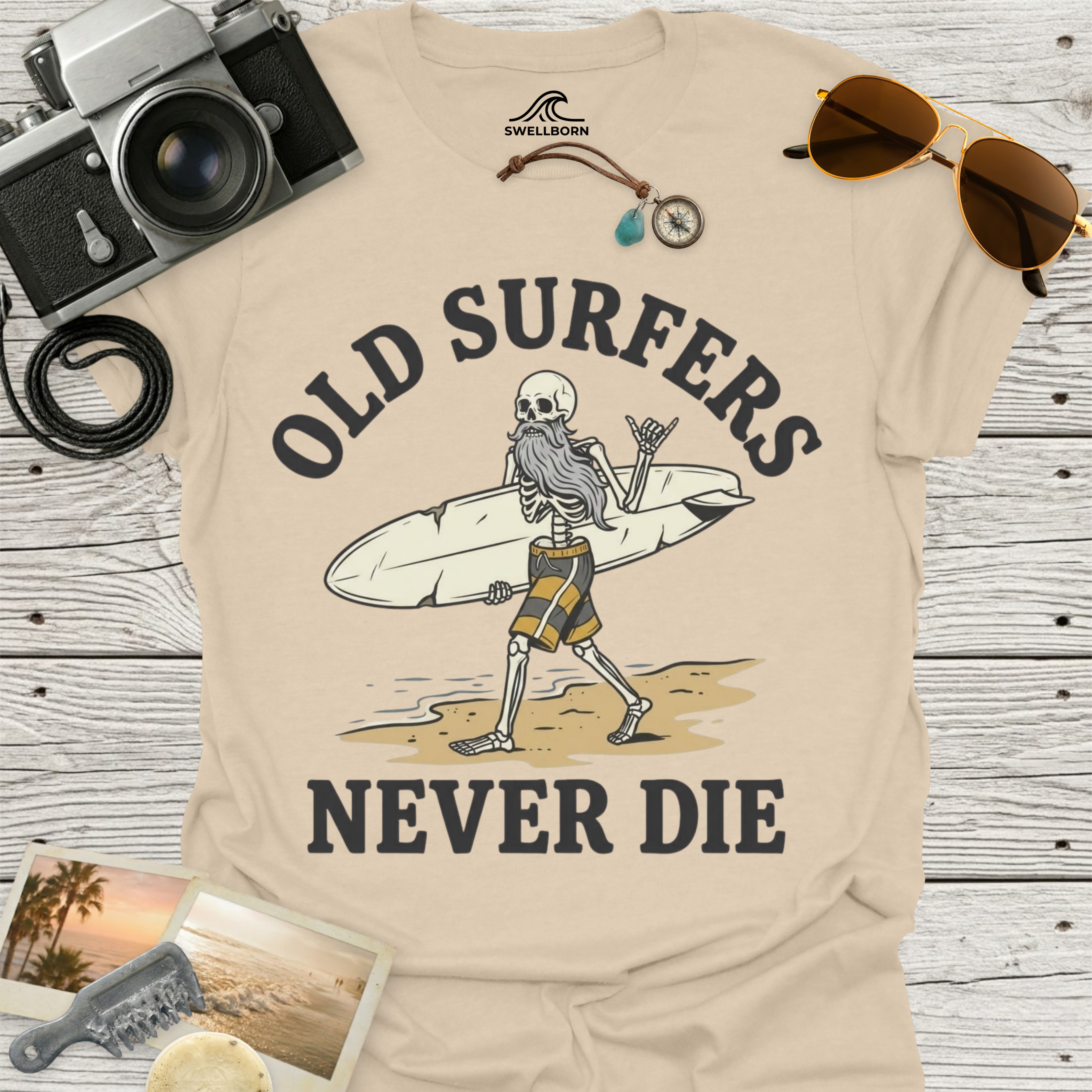 Old Surfers Never Die T-Shirt