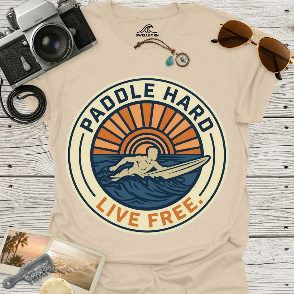 Paddle Hard Live Free T-Shirt