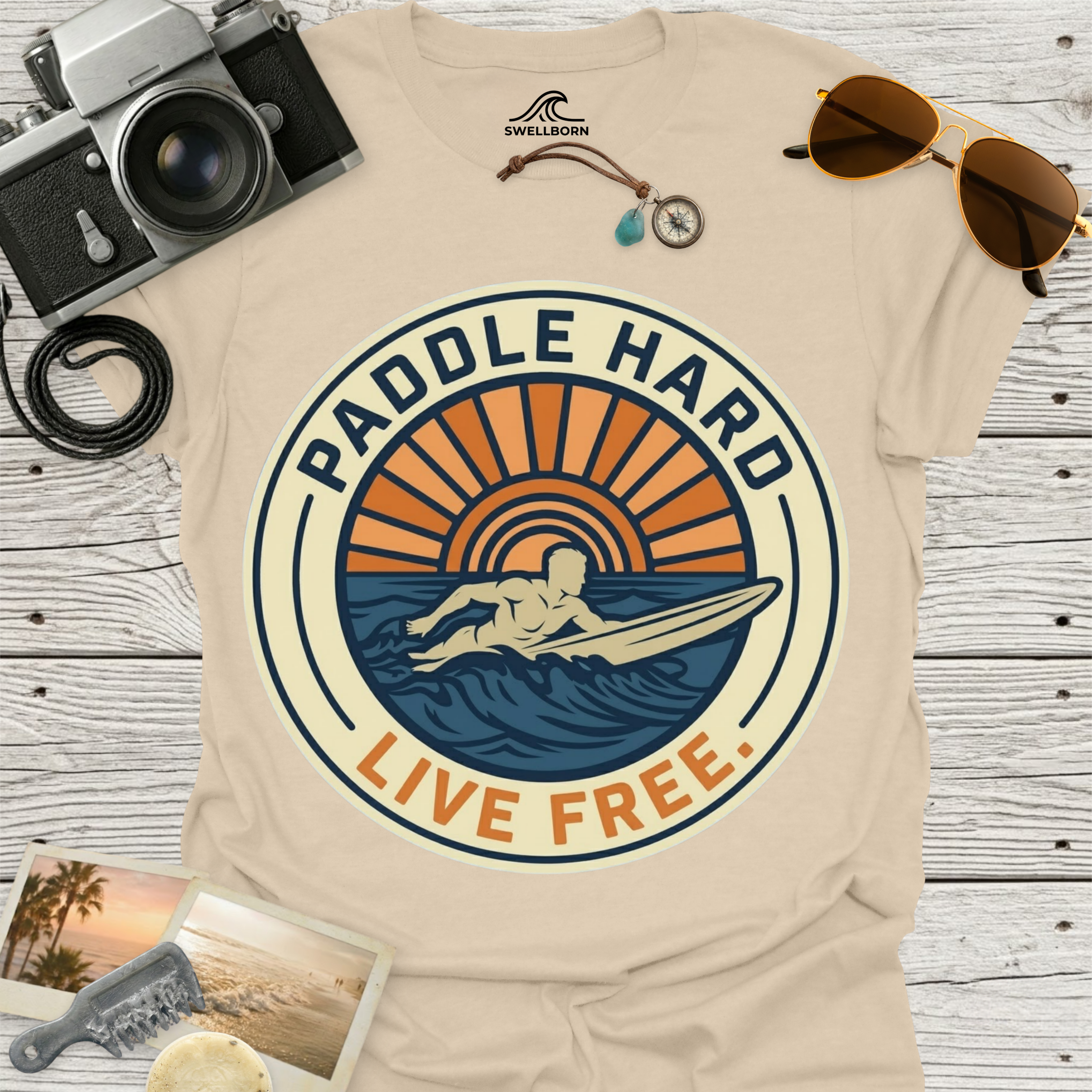 Paddle Hard Live Free T-Shirt