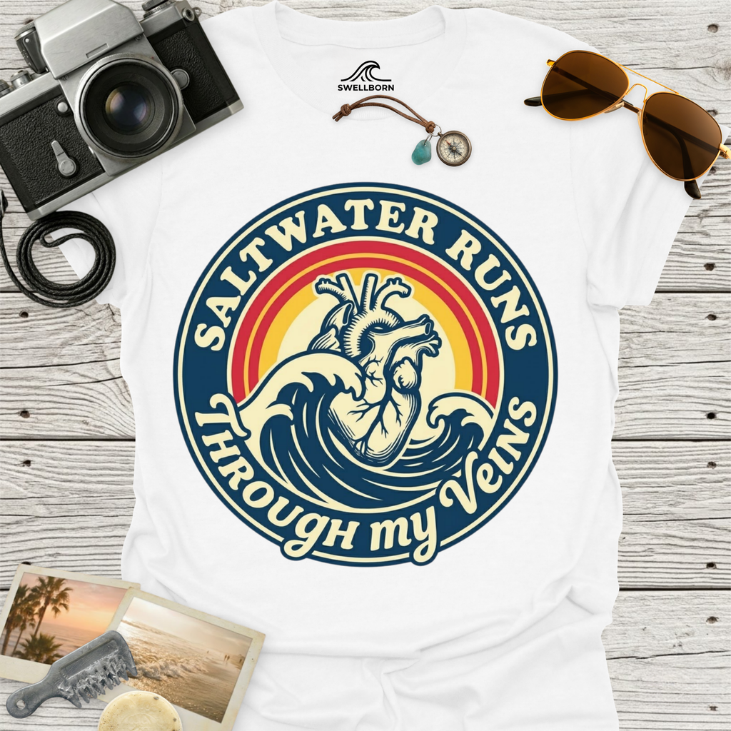 Saltwater Runs Through My Veins T-Shirt