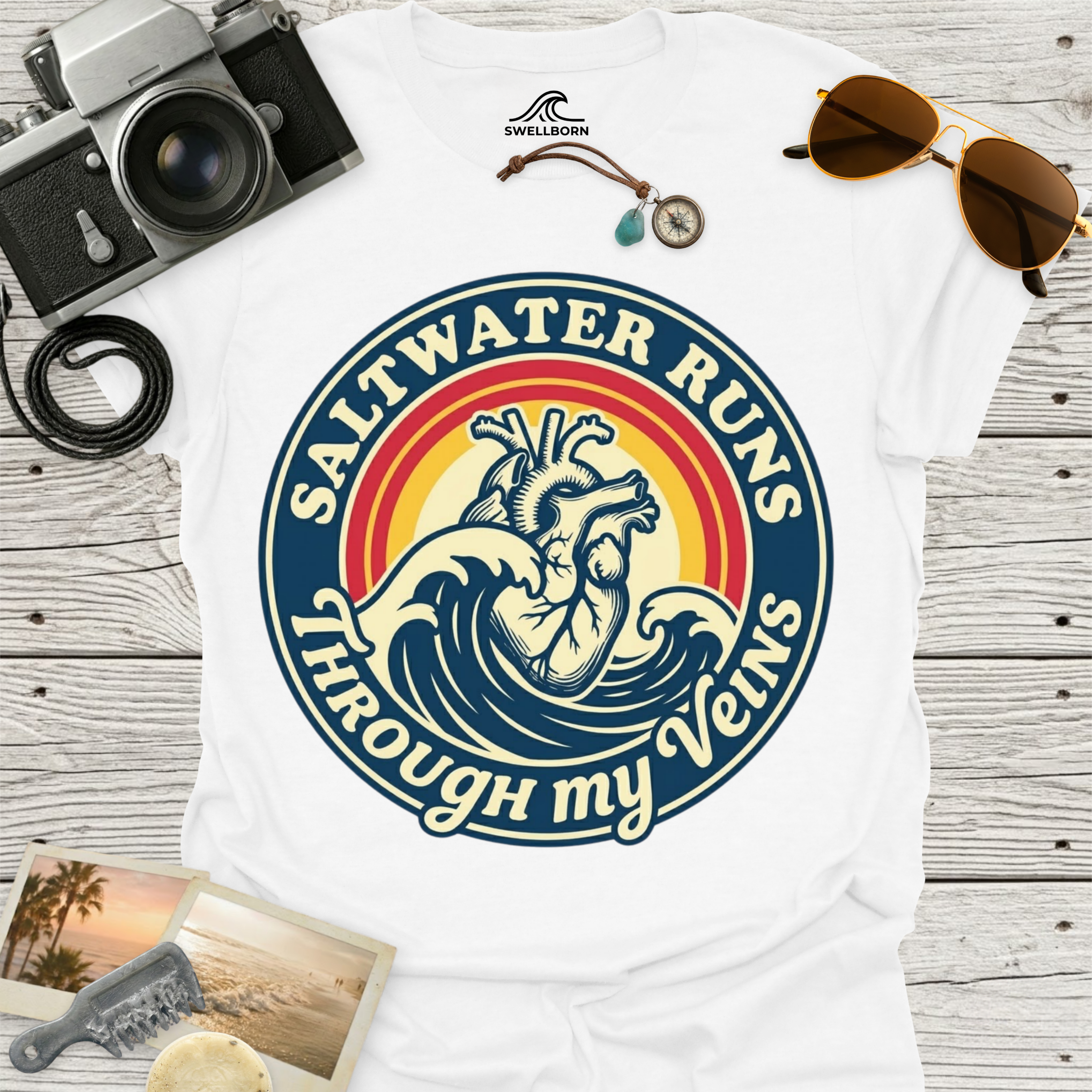 Saltwater Runs Through My Veins T-Shirt