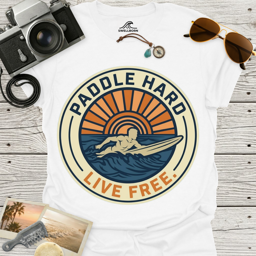 Paddle Hard Live Free T-Shirt