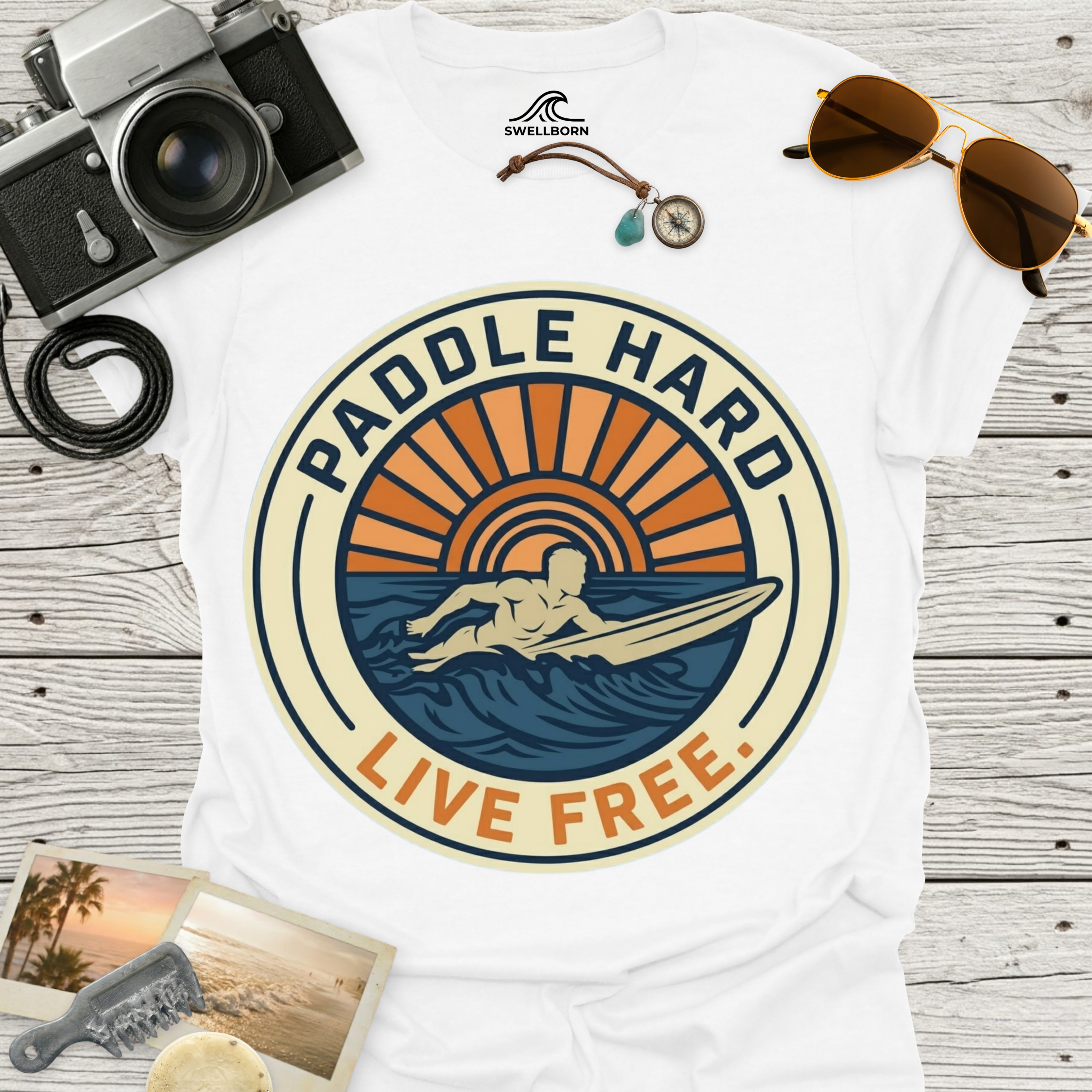 Paddle Hard Live Free T-Shirt
