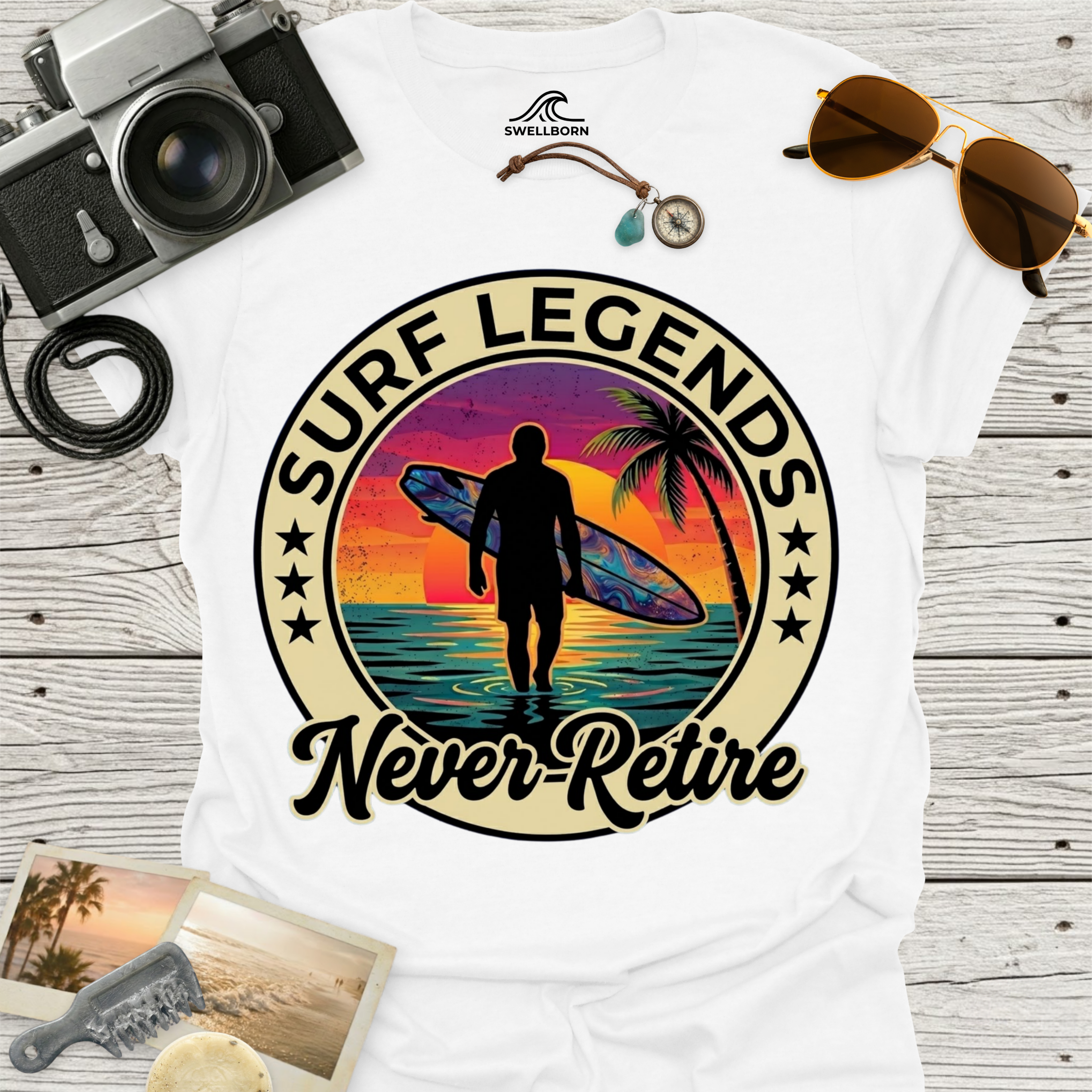 Surf Legends Never Retire T-Shirt
