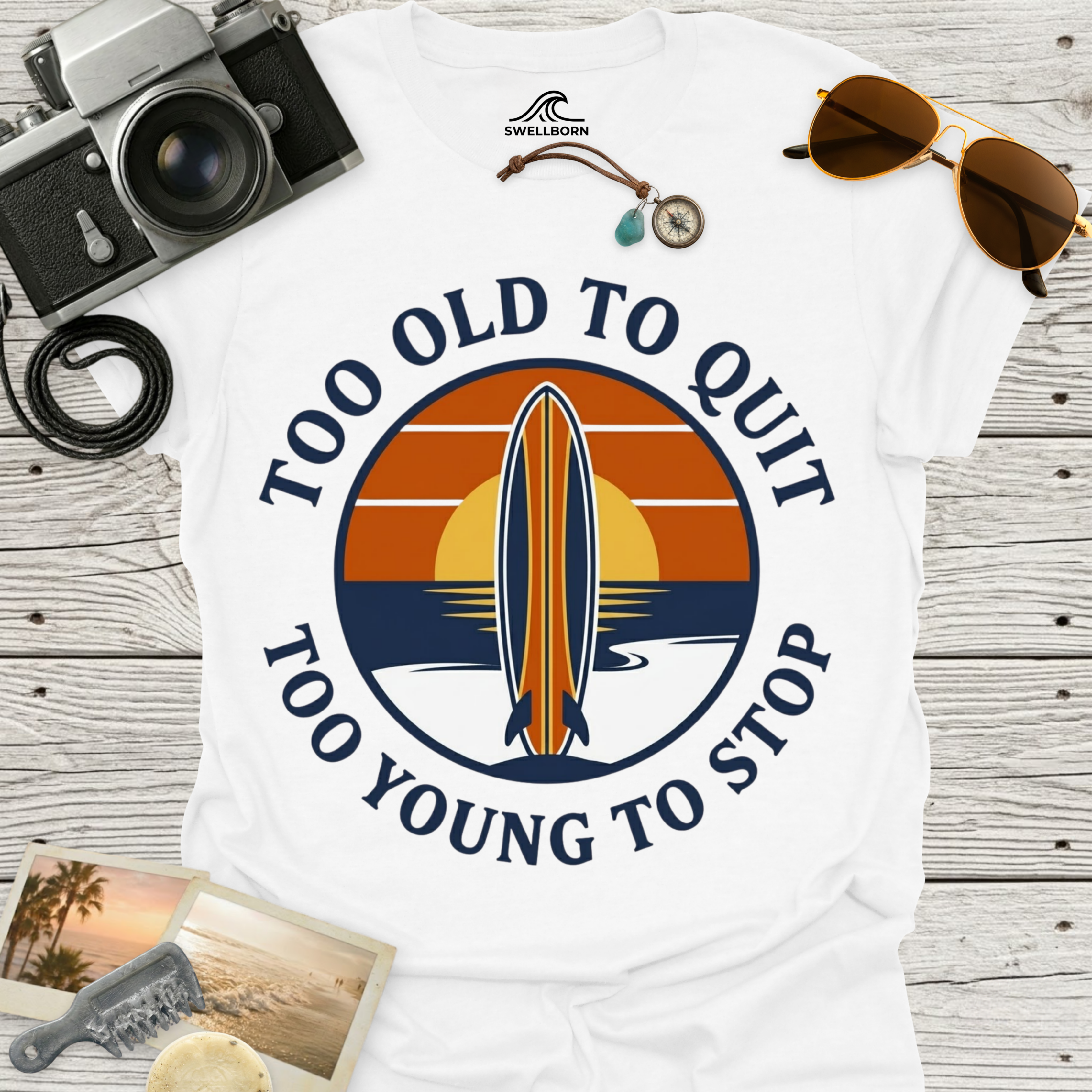 Too Old To Quit Too Young To Stop T-Shirt