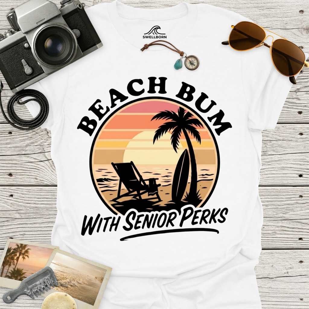 Beach Bum With Senior Perks T-Shirt
