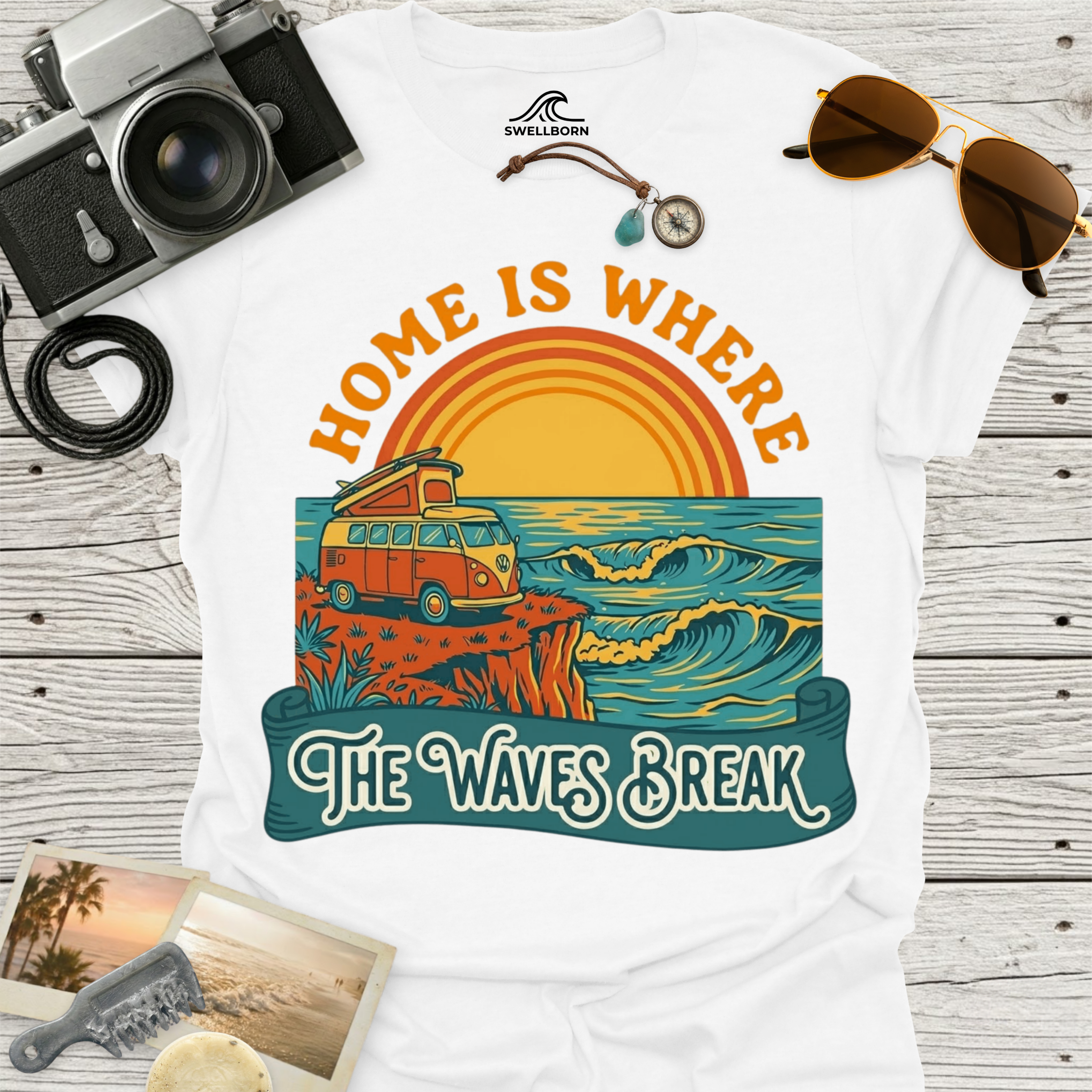 Home Is Where The Waves Break T-Shirt