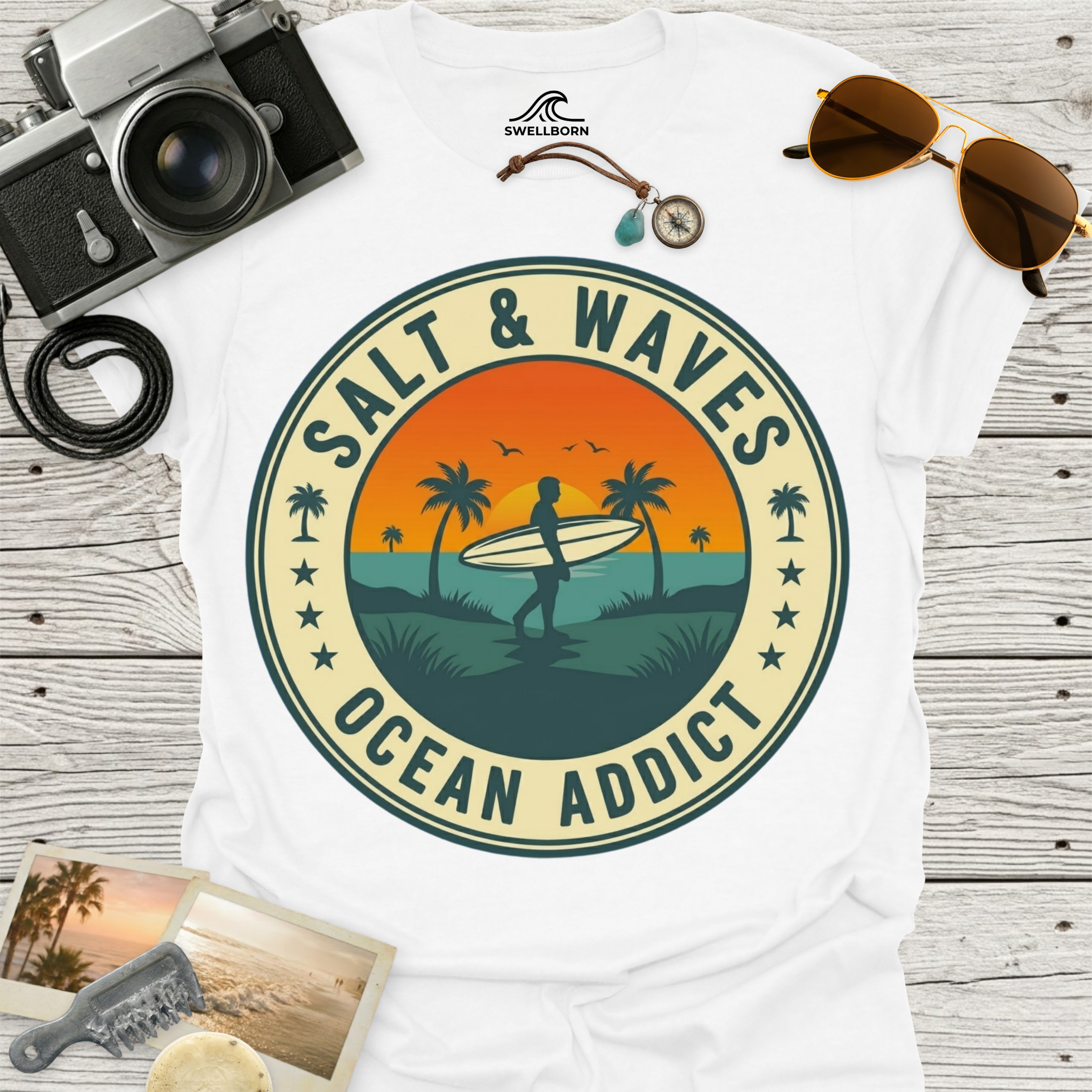 Salt & Waves Ocean Addict T-Shirt